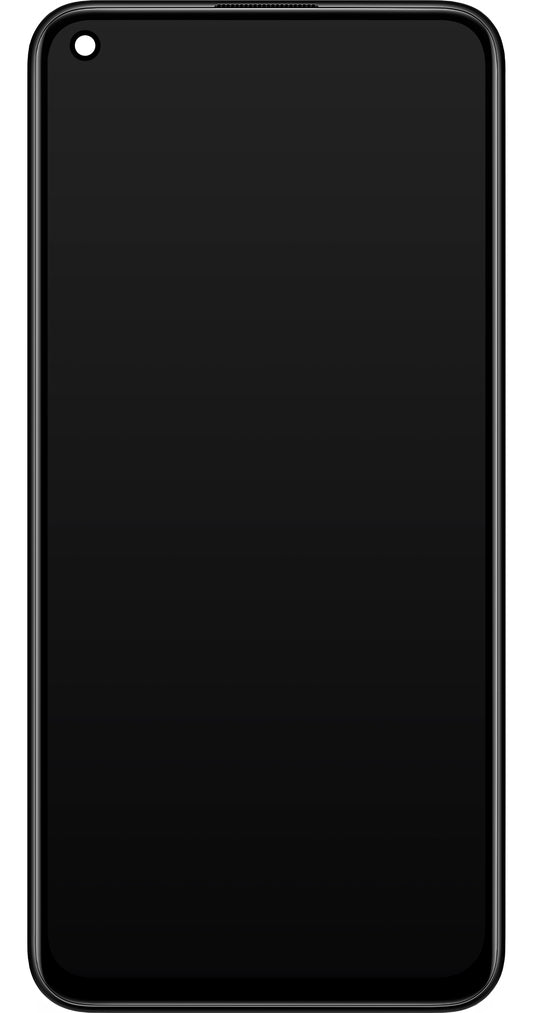 Zaslon na dotik Xiaomi Redmi Note 9 5G / Redmi Note 9T 5G, z okvirjem, črn, servisni paket 5600030J2200