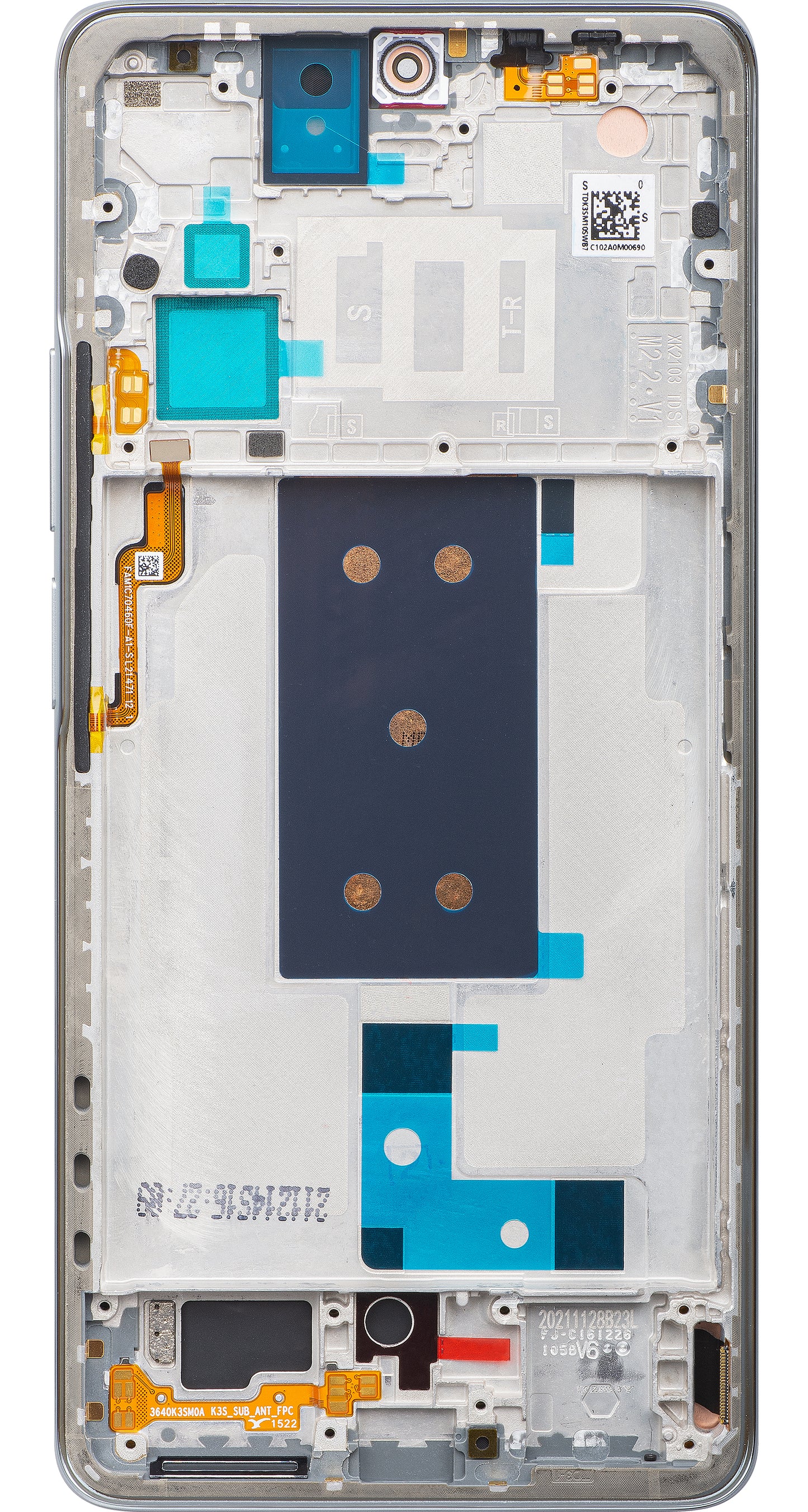 Xiaomi 11T zaslon na dotik, z okvirjem, srebrn, servisni paket 560003K11R00