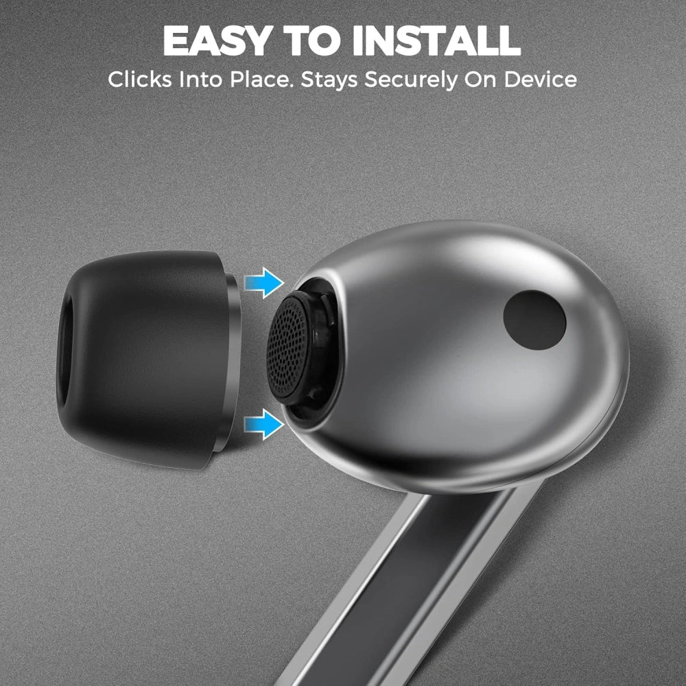 Ušesni čepki Techsuit ET3 za Samsung Galaxy Buds3 Pro, Velikost S / M / L, Beli