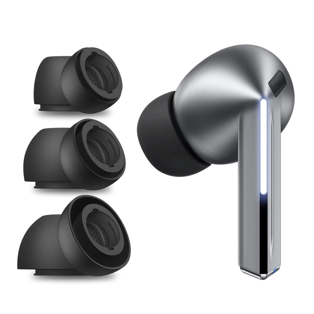 Ušesni čepki Techsuit ET3 za Samsung Galaxy Buds3 Pro, Velikost S / M / L, Beli