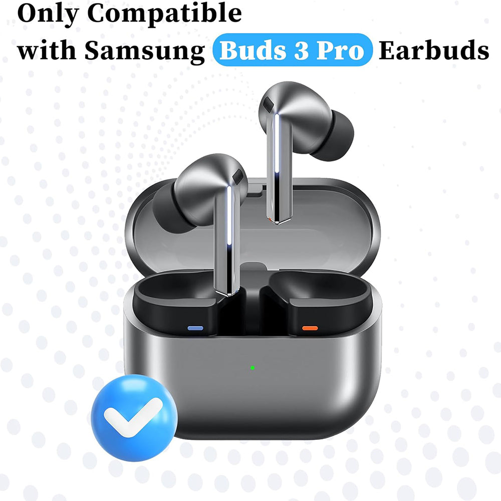 Čepki Techsuit ET3 za Samsung Galaxy Buds3 Pro, Velikost S / M / L, Črni