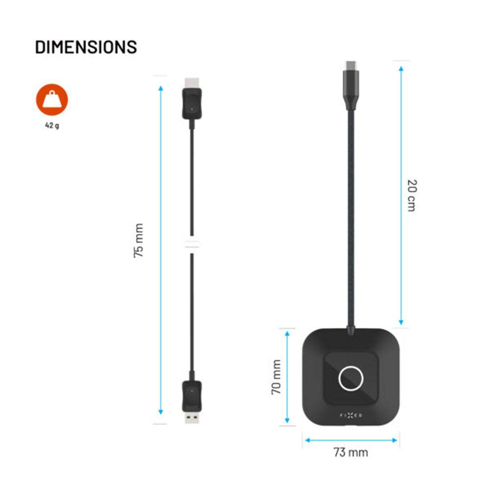 Fixed AirLink Wireless HDMI Extender, 1080P, Black