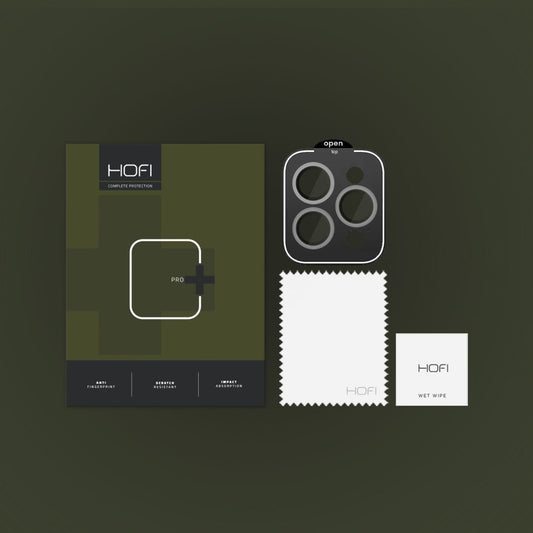 HOFI CamRing PRO+ Zaščitna folija za zadnjo kamero za Apple iPhone 15 Pro Max / 15 Pro, zaščiteno steklo