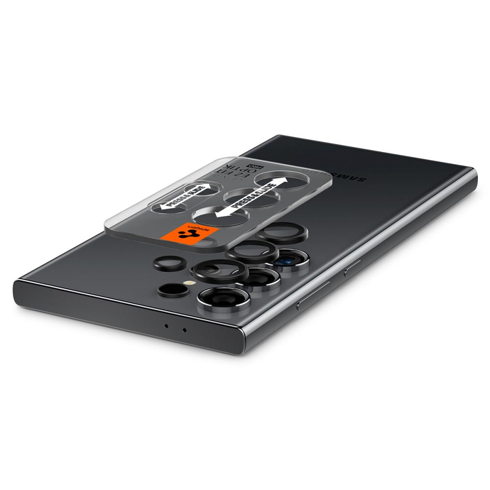 Spigen EZ FIT zaščitna folija za zadnjo kamero za Samsung Galaxy S24 Ultra S928, zaščiteno steklo, komplet 2 kosa