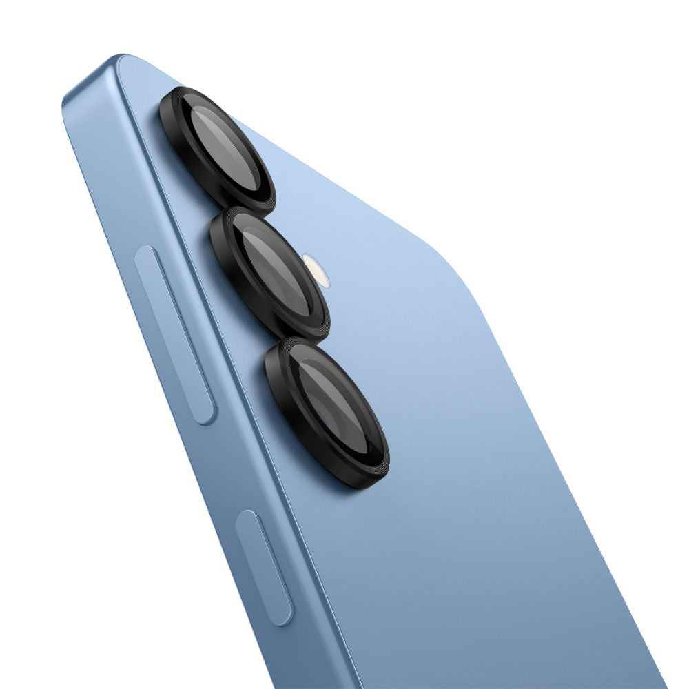 Zaščitna folija za zadnjo kamero Spigen GlastR EZ FIT Optik Pro HD za Samsung Galaxy S25+ S936, Kaljeno steklo, Set 2 kosa, Črna AGL09088