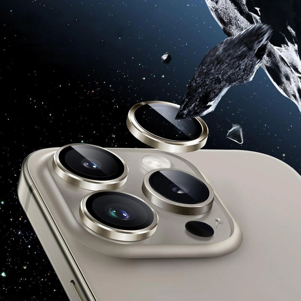 Zaščitna folija za zadnjo kamero Tech-Protect CamRing Fit+ za Apple iPhone 17, Kaljeno steklo, Prozorna