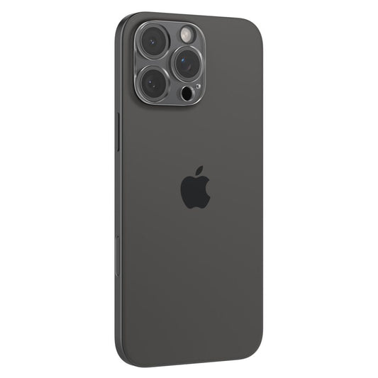 Spigen Optik Zaščitna folija za zadnjo kamero za Apple iPhone 15 Pro Max / 15 Pro, zaščita stekla, polno lepilo, komplet 2 kosa, prozorna