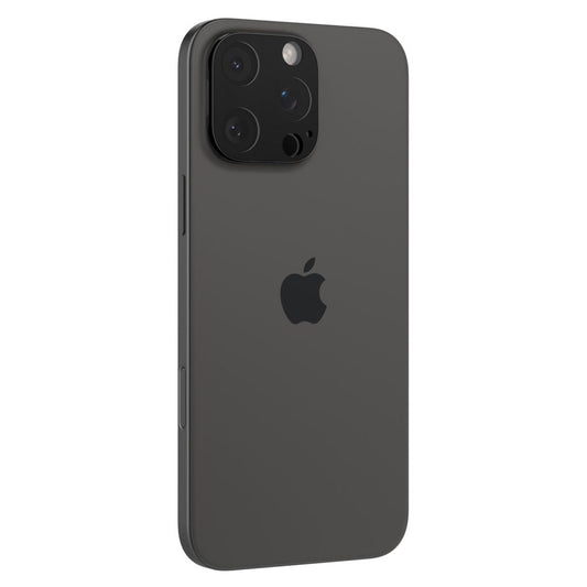 Spigen Optik Zaščitna folija za zadnjo kamero za Apple iPhone 15 Pro Max / 15 Pro, zaščita stekla, polno lepilo, komplet 2 kosa, črna AGL05273
