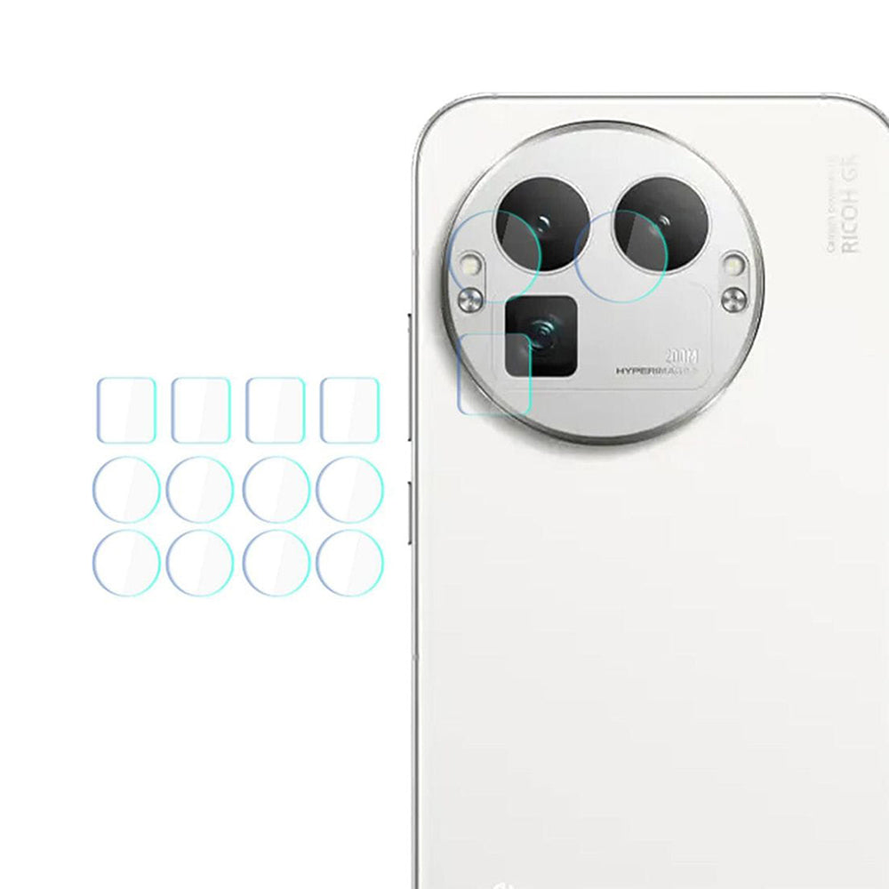 Zaščitna folija za zadnjo kamero 3MK Protection za Realme GT 8 Pro, Kaljeno steklo, Set 4 kosi, Prozorna