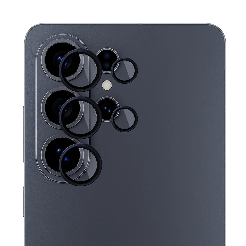 Zaščitna folija za zadnjo kamero 3MK Protection za Samsung Galaxy S26 Ultra S948, Kaljeno steklo, Črna