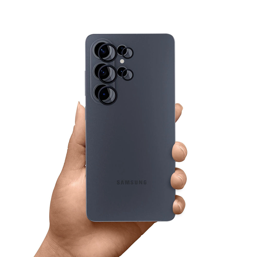 Zaščitna folija za zadnjo kamero 3MK Protection za Samsung Galaxy S26 Ultra S948, Kaljeno steklo, Črna