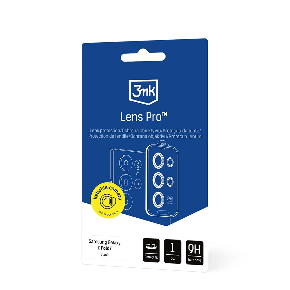 Zaščitna folija za zadnjo kamero 3MK Protection Pro za Samsung Galaxy Z Fold7 F966, kaljeno steklo, prozorna