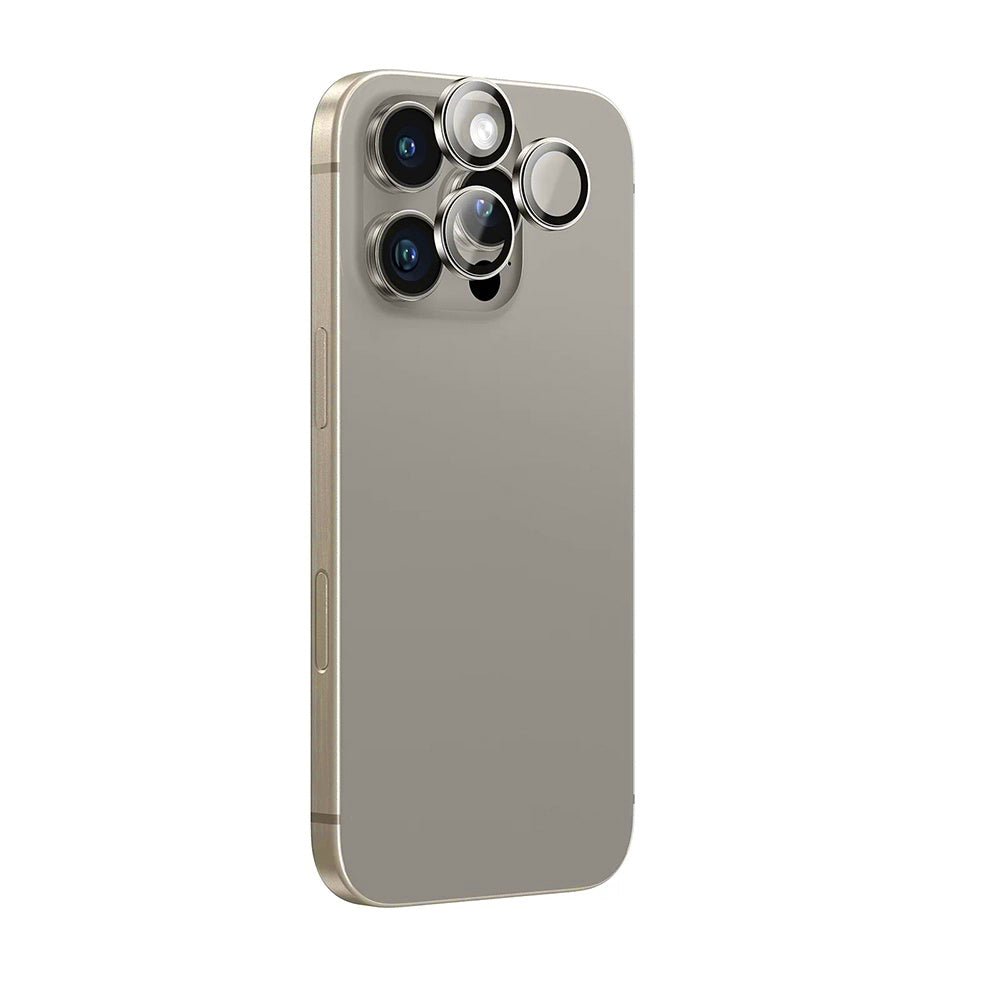 Zaščitna folija za zadnjo kamero Anank AR za Apple iPhone 16 Pro Max / 16 Pro, kaljeno steklo, kovinsko siva