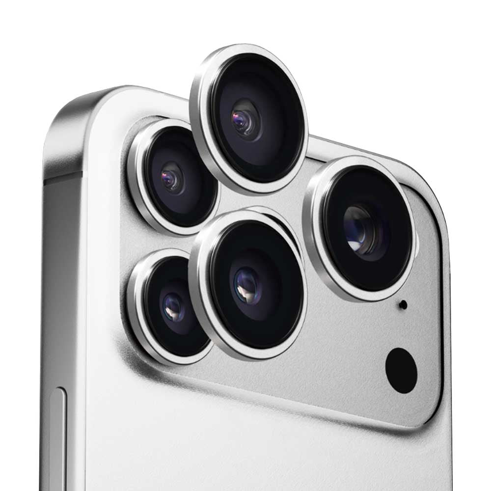 Zaščitna folija za zadnjo kamero Anank AR za Apple iPhone 17 Pro Max / 17 Pro, Kaljeno steklo, Srebrna
