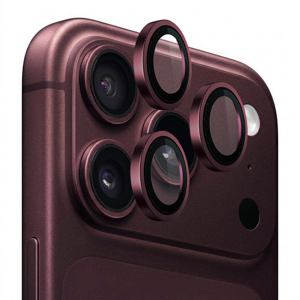 Zaščitna folija za zadnjo kamero Blueo 99 Anti-Reflective HD za Apple iPhone 18 Pro / 18 Pro Max, kaljeno steklo, bordo rdeča