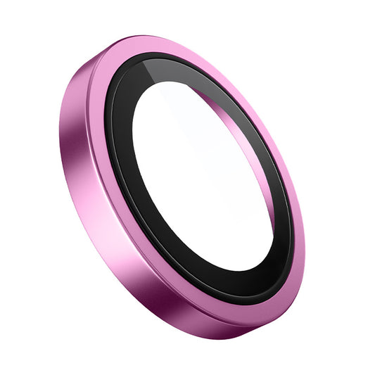 Zaščitna folija za zadnjo kamero Blueo Metal Frame za Apple iPhone 16 Plus / 16, kaljeno steklo, roza