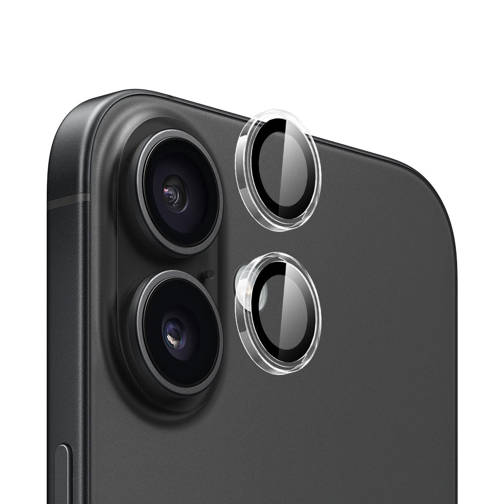 Zaščitna folija za zadnjo kamero Blueo Metal Frame za Apple iPhone 16 Plus / 16, kaljeno steklo, prozorna