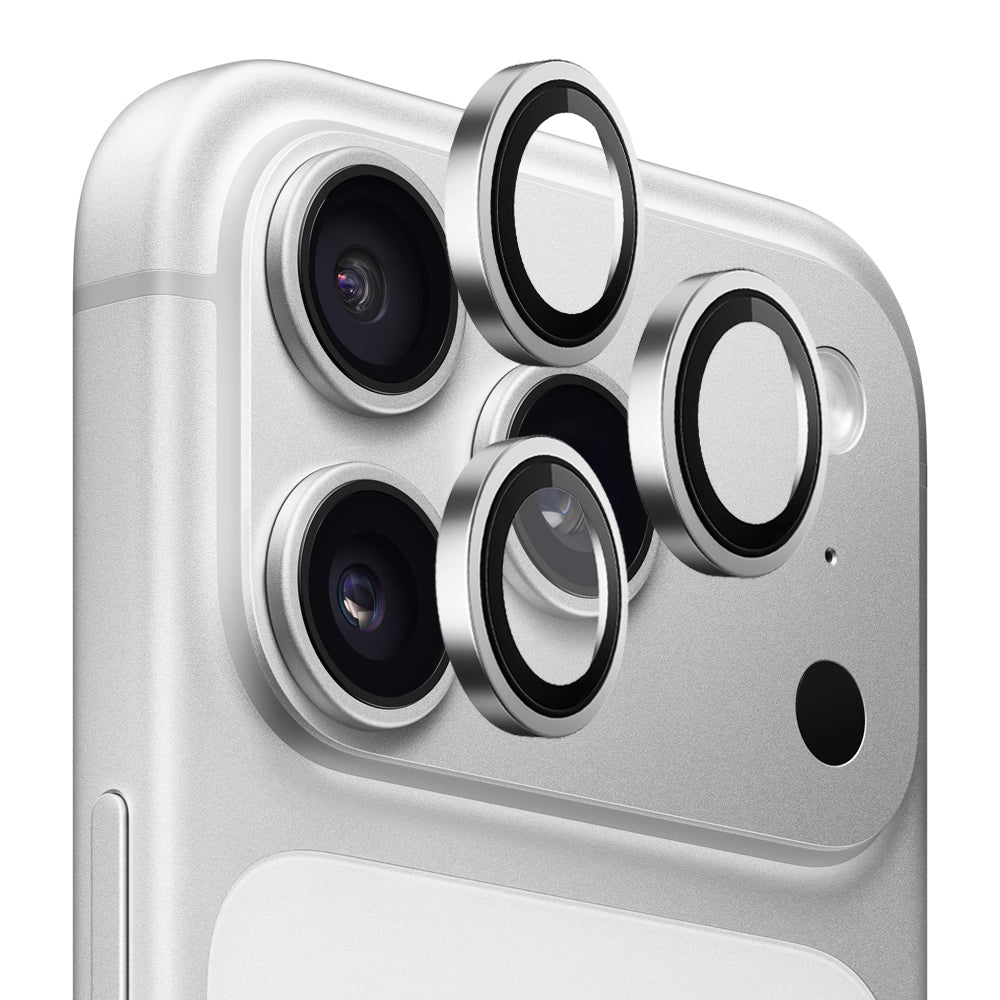 Zaščitna folija za zadnjo kamero Blueo Metal Frame za Apple iPhone 17 Pro Max / 17 Pro, Kaljeno steklo, Srebrna