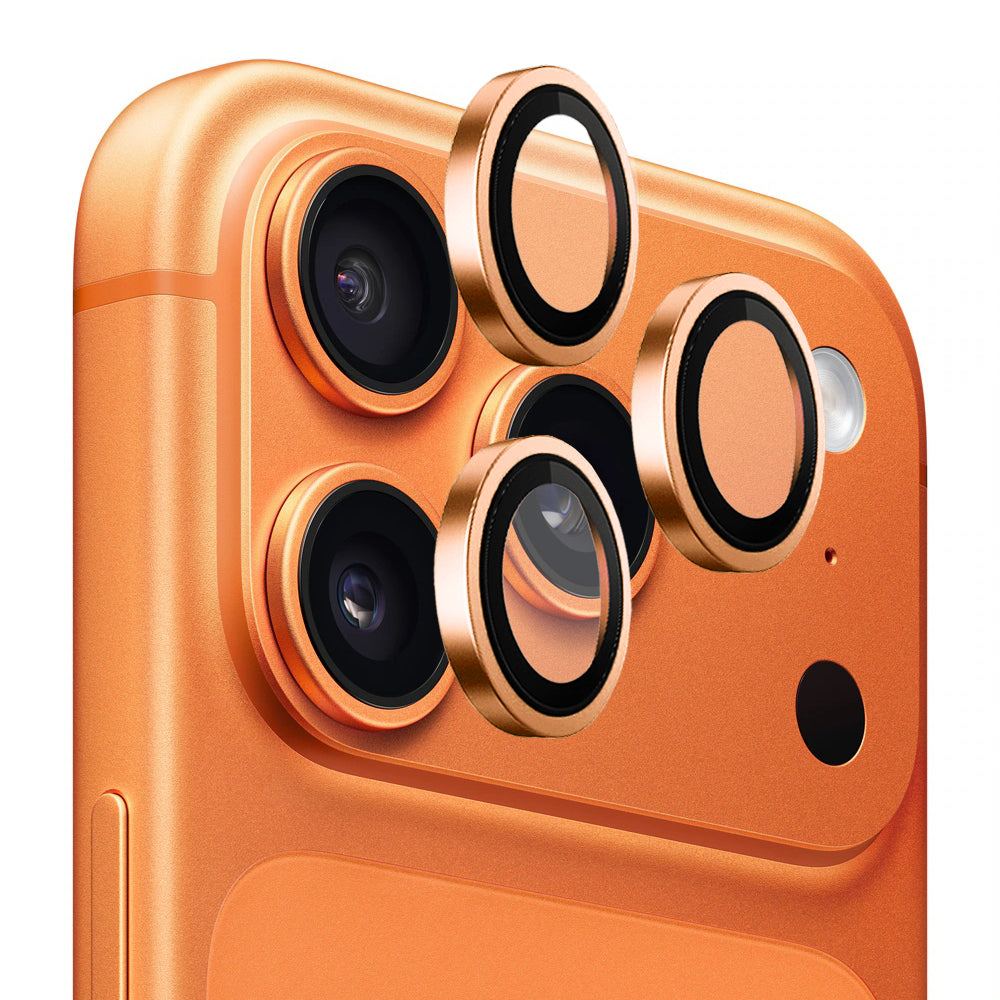 Zaščitna folija za zadnjo kamero Blueo Metal Frame za Apple iPhone 17 Pro Max / 17 Pro, Kaljeno steklo, Oranžna