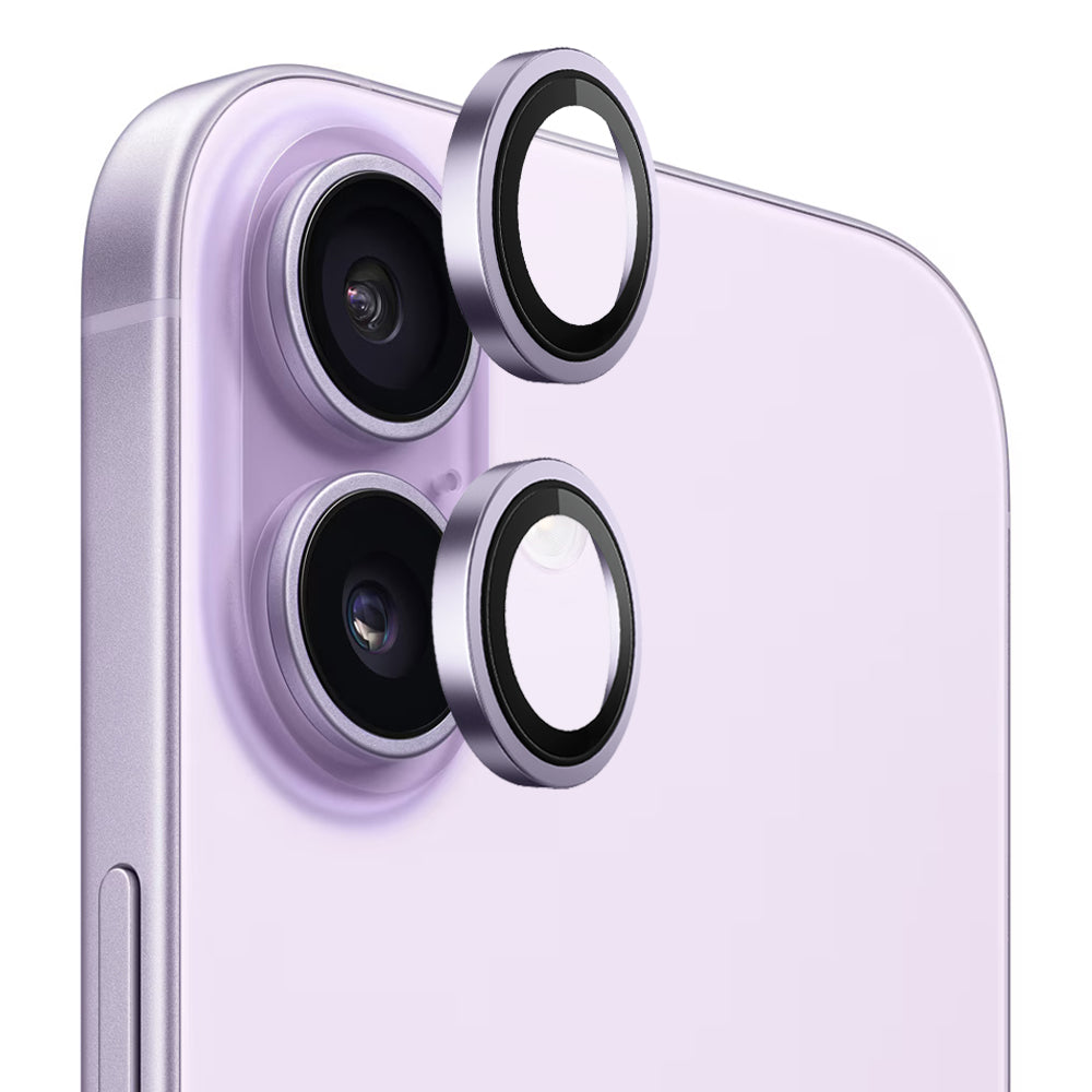 Zaščitna folija za zadnjo kamero Blueo Metal Frame za Apple iPhone 17, Kaljeno steklo, Vijolična