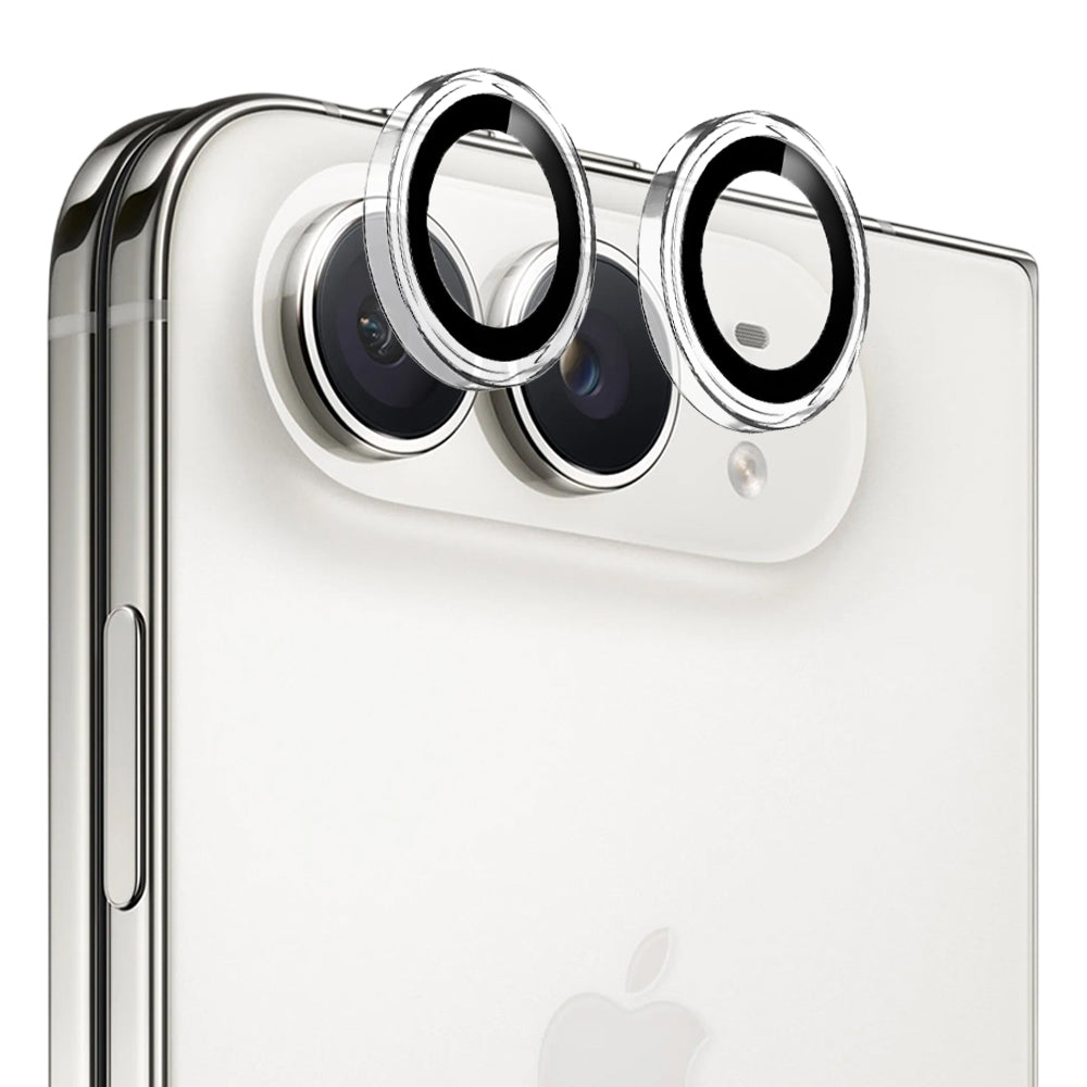 Zaščitna folija za zadnjo kamero Blueo Metal Frame za Apple iPhone Duo, kaljeno steklo, prozorna