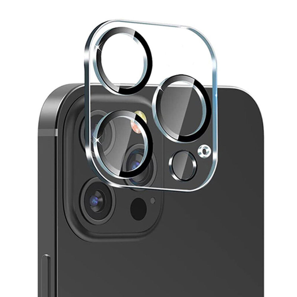 Zaščitna folija za zadnjo kamero Lito S+ za Apple iPhone 14 Pro Max / 14 Pro, kaljeno steklo, črna