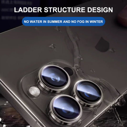 Rear Camera Protection Film Lito Titanium AR for Apple iPhone 17 Pro Max / 17 Pro, Tempered Glass, Grey