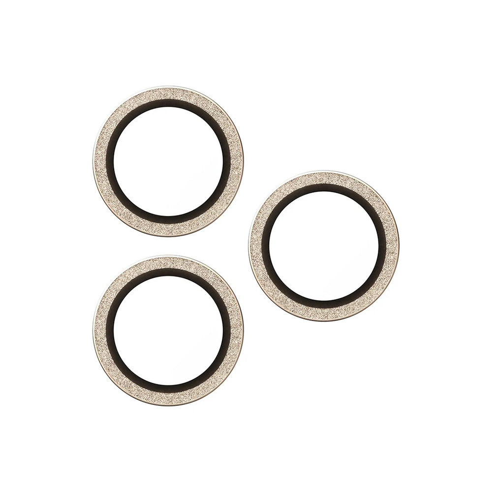 Zaščitna folija za zadnjo kamero PanzerGlass Hoops Glitter za Apple iPhone 17 Pro Max / 17 Pro / 16 Pro Max / 16 Pro, Kaljeno steklo, Zlata