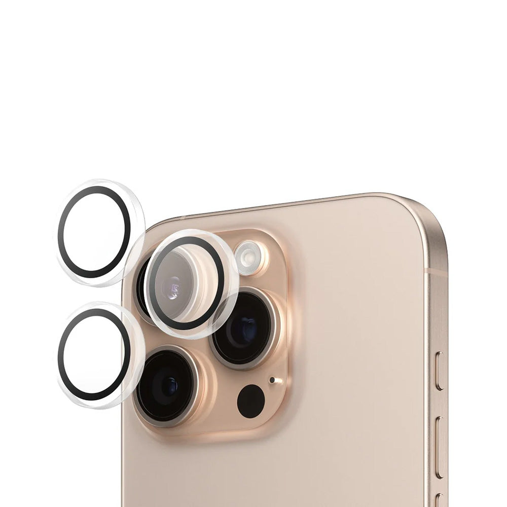Zaščitna folija za zadnjo kamero PanzerGlass Hoops za Apple iPhone 16 Pro Max / 16 Pro, Kaljeno steklo, Prozorno