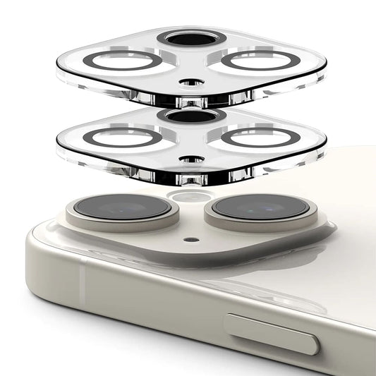 Zaščitna folija za zadnjo kamero Ringke za Apple iPhone 15 Plus / 15, Kaljeno steklo, Set 2 kosa, Prozorna
