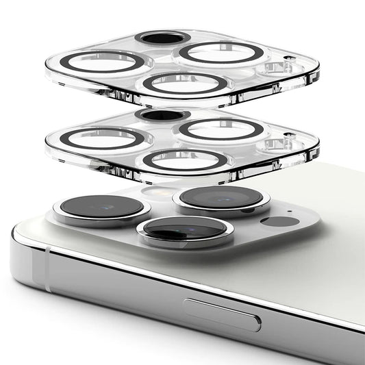 Zaščitna folija Ringke za zadnjo kamero Apple iPhone 15 Pro Max, Kaljeno steklo, Set 2 kosa, Prozorna