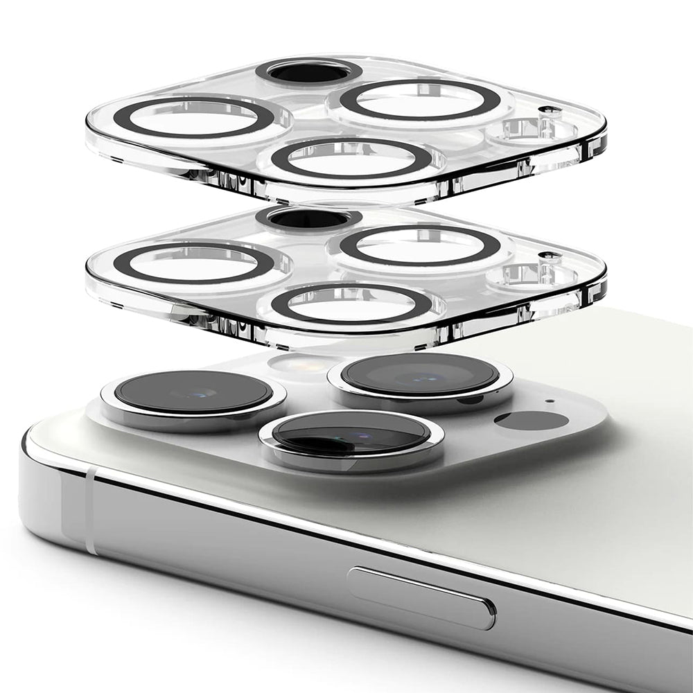 Zaščitna folija za zadnjo kamero Ringke za Apple iPhone 15 Pro, kaljeno steklo, komplet 2 kosa, prozorna