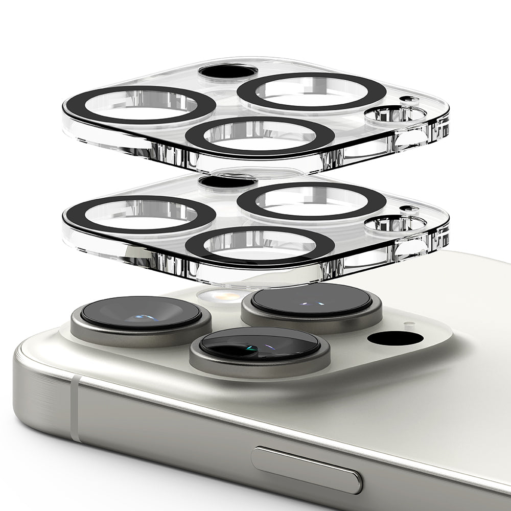 Zaščitna folija za zadnjo kamero Ringke za Apple iPhone 16 Pro Max / 16 Pro, Kaljeno steklo, Set 2 kosa, Prozorna