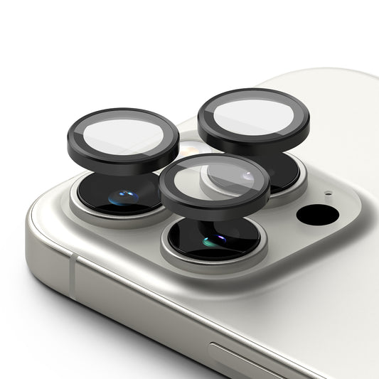 Zaščitna folija za zadnjo kamero Ringke za Apple iPhone 16 Pro Max / 16 Pro, Kaljeno steklo, Set 2 kosa, Črna