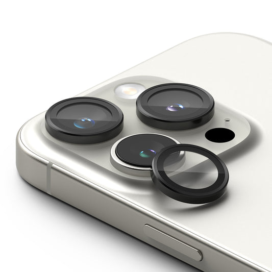 Zaščitna folija za zadnjo kamero Ringke za Apple iPhone 16 Pro Max / 16 Pro, Kaljeno steklo, Set 2 kosa, Črna