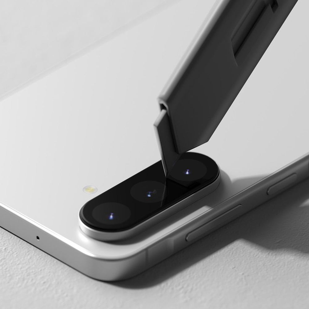 Zaščitna folija za zadnjo kamero Ringke za Samsung Galaxy A56 A566, Kaljeno steklo, Set 2 kosa, Črna