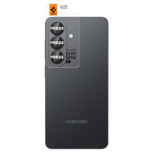 Zaščitna folija za zadnjo kamero Spigen GlastR EZ FIT Optik Pro HD za Samsung Galaxy S26 S942, Kaljeno steklo, Set 2 kosa, Črna AGL11099