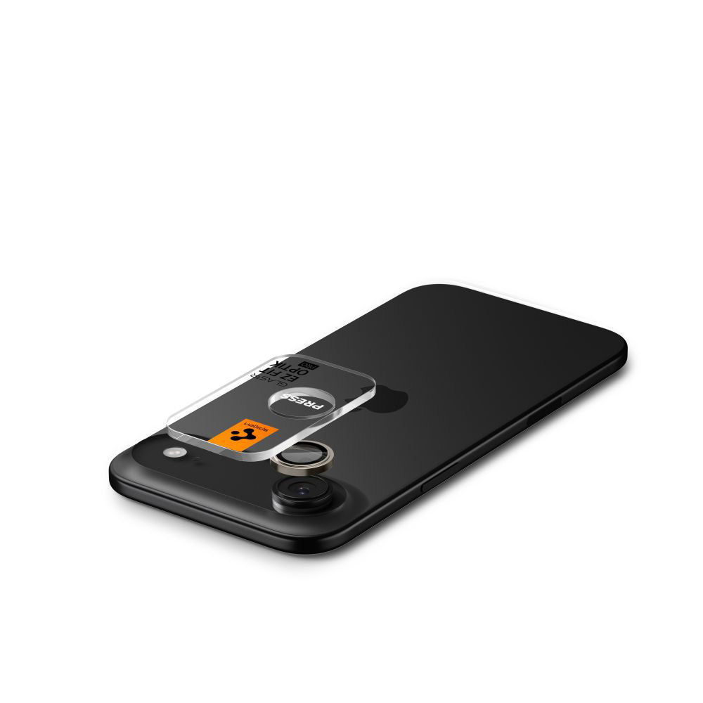 Zaščitna folija za zadnjo kamero Spigen GlastR EZ FIT Optik Pro za Apple iPhone 17 Air, Kaljeno steklo, Set 2 kosa, Zlata AGL10131