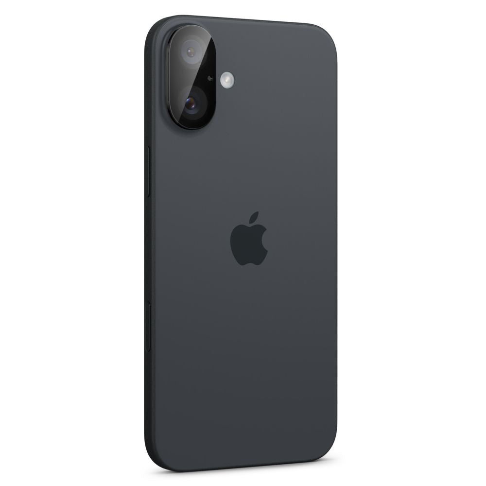 Zaščitna folija za zadnjo kamero Spigen GlastR Optik za Apple iPhone 16 Plus / 16, Kaljeno steklo, Set 2 kosa, Črna AGL07922