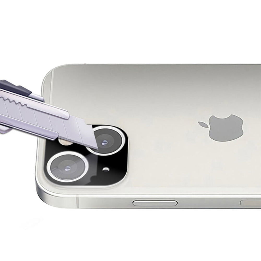 Zaščitna folija za zadnjo kamero Techsuit za Apple iPhone 13 mini / 13, kaljeno steklo, črna