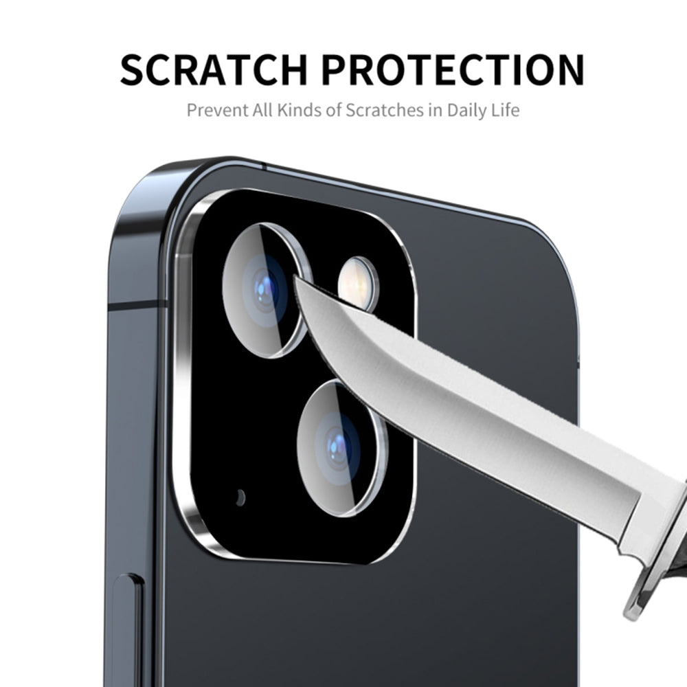 Zaščitna folija za zadnjo kamero Techsuit za Apple iPhone 15 Plus / 15, kaljeno steklo, črna