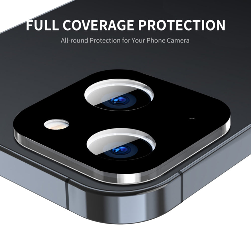 Zaščitna folija za zadnjo kamero Techsuit za Apple iPhone 15 Plus / 15, kaljeno steklo, črna