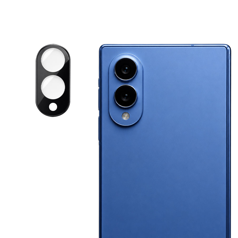 Zaščitna folija za zadnjo kamero Techsuit za Samsung Galaxy Z Fold8 F976, kaljeno steklo, črna