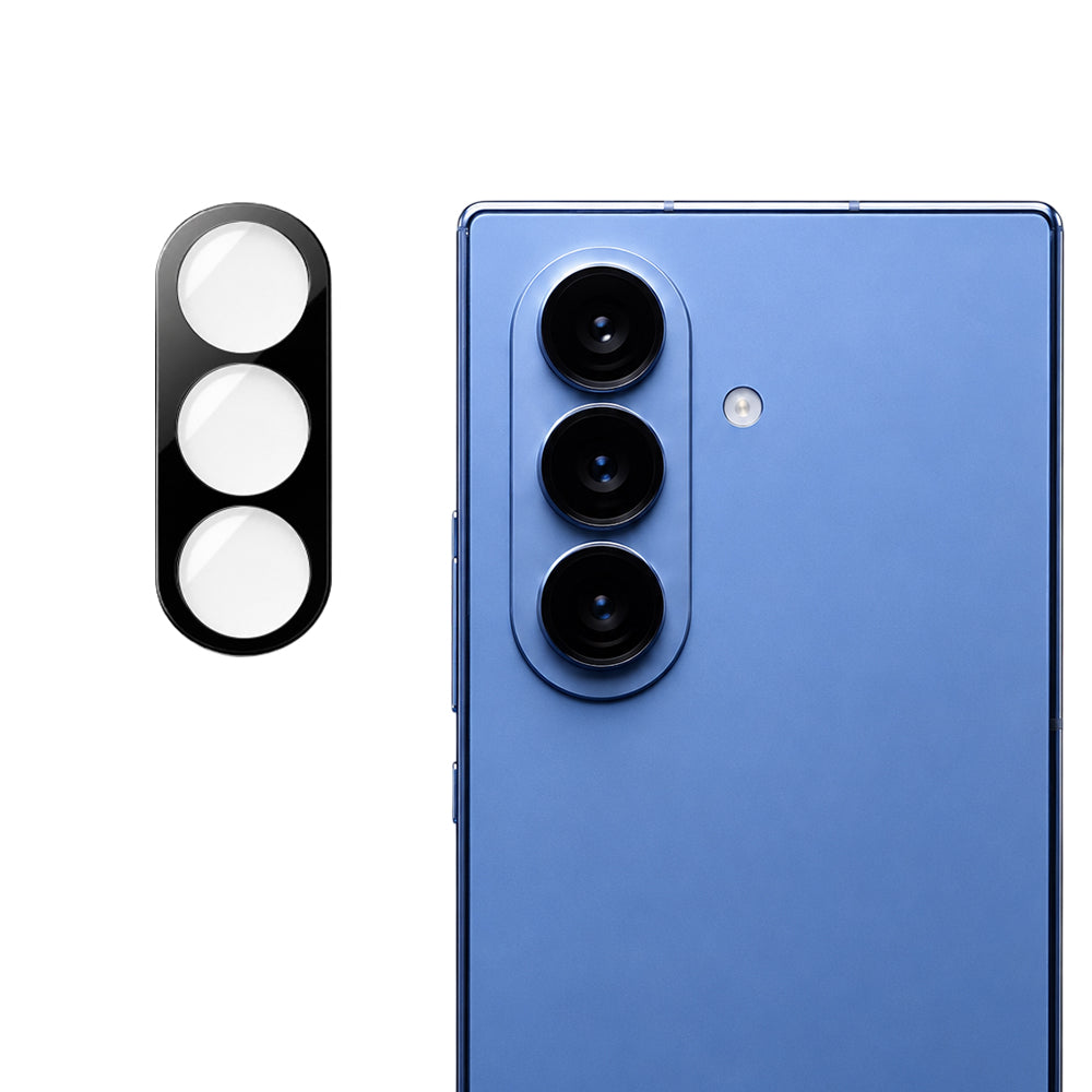 Zaščitna folija za zadnjo kamero Techsuit za Samsung Galaxy Z Fold8 Ultra F971, kaljeno steklo, črna