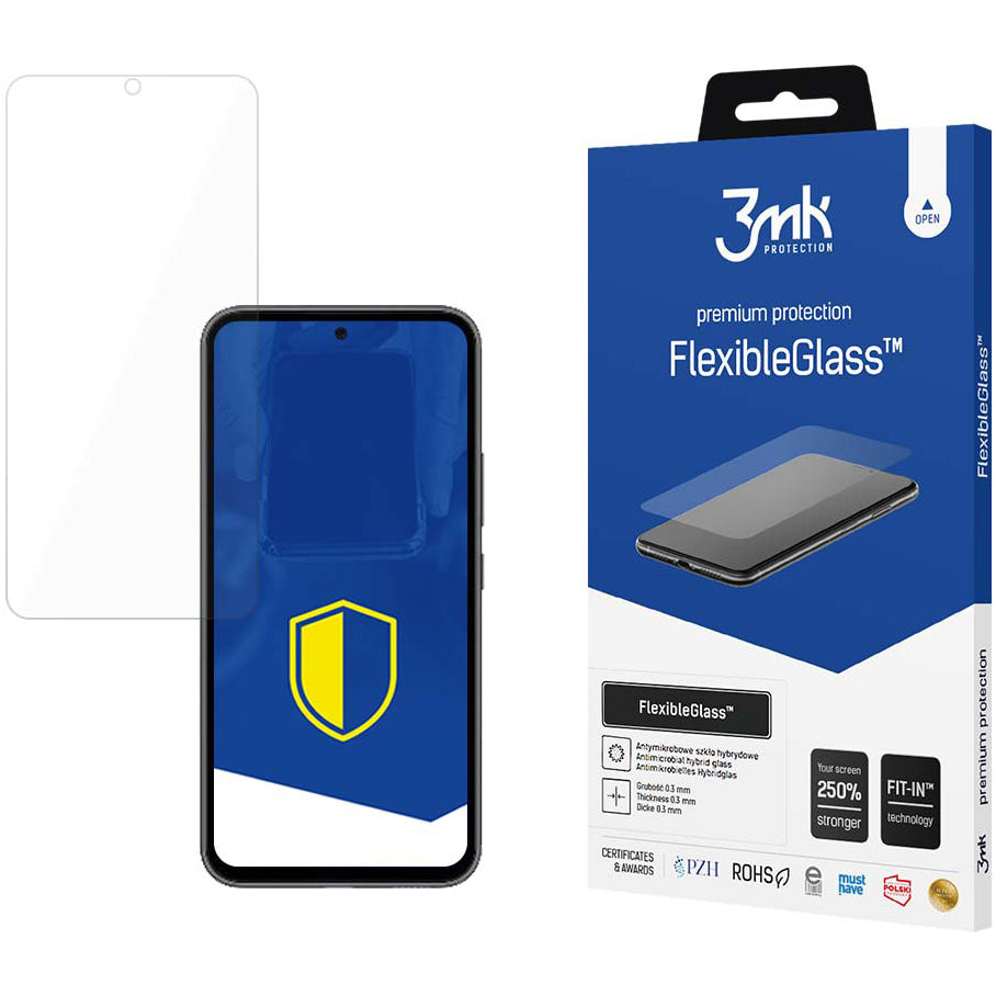 Zaščitna folija za zaslon 3MK FlexibleGlass za Samsung Galaxy A54 A546, Fleksibilno steklo, Polno lepilo