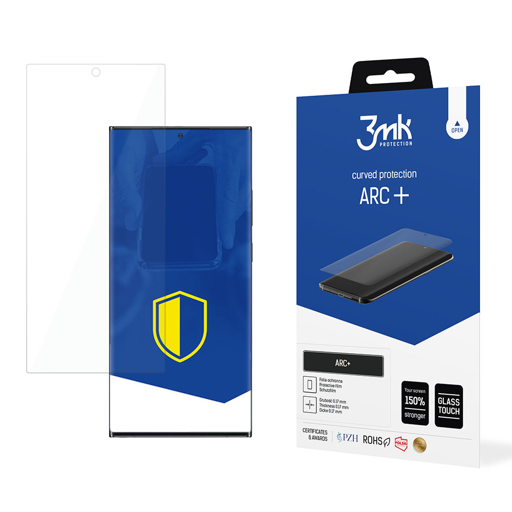 Zaščitna folija za zaslon 3MK ARC+ za Samsung Galaxy S22 Ultra 5G S908, Plastika