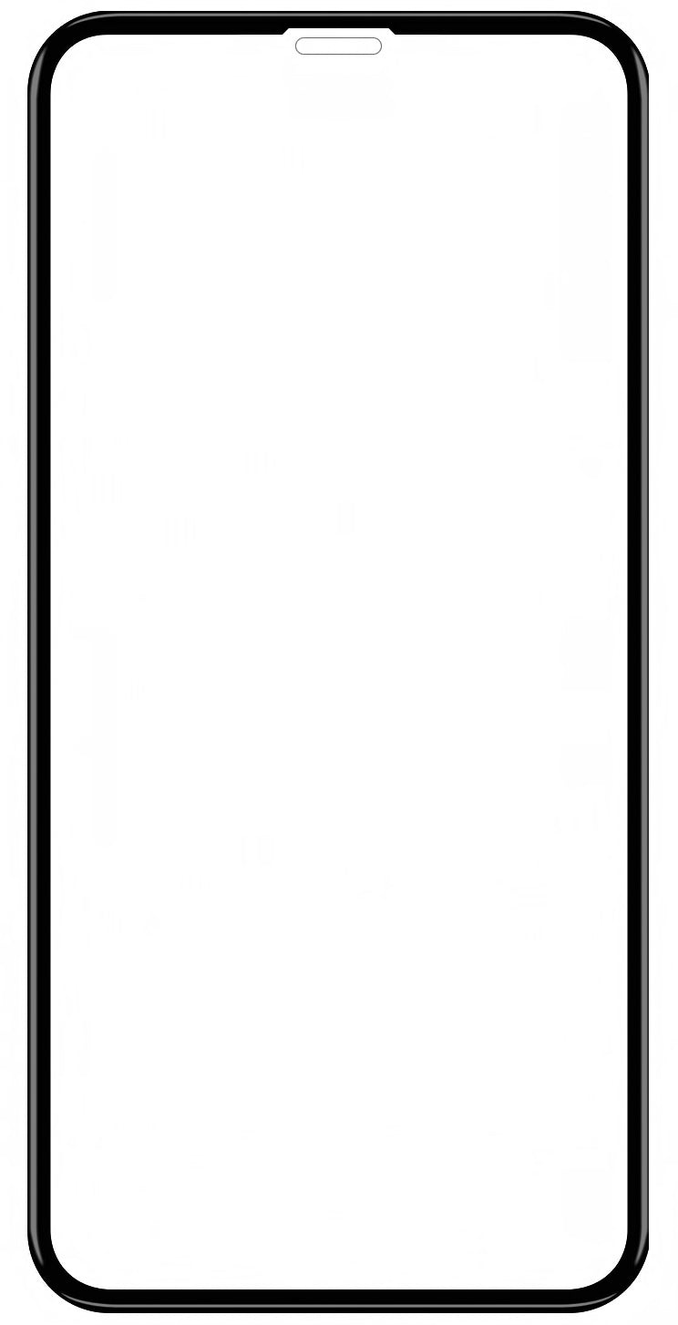 Veason Screen Protector Film za Apple iPhone 11/XR, zaščiteno steklo, polno lepilo, 6D, črno