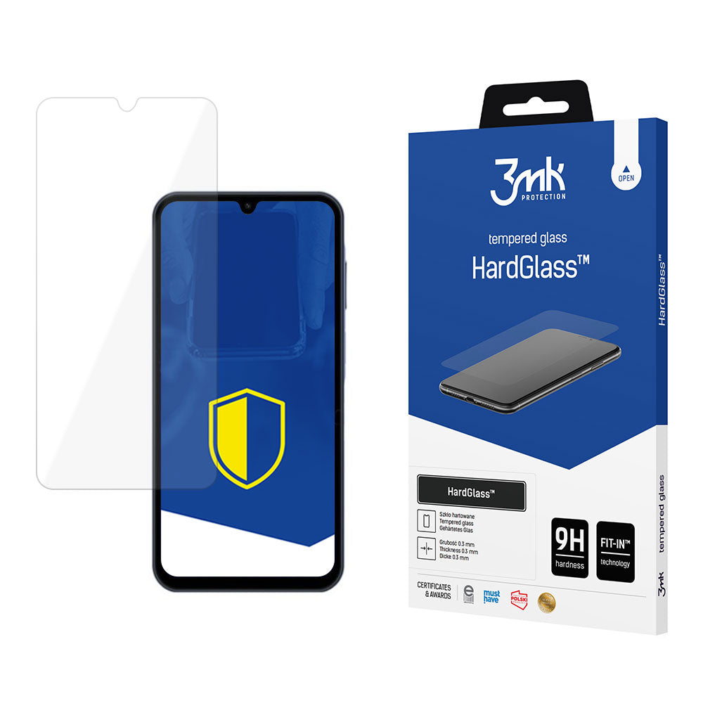 Zaščitna folija za zaslon 3MK HardGlass za Samsung Galaxy A15 5G A156 / A15 A155 / A25 A256, varnostno steklo, polno lepilo