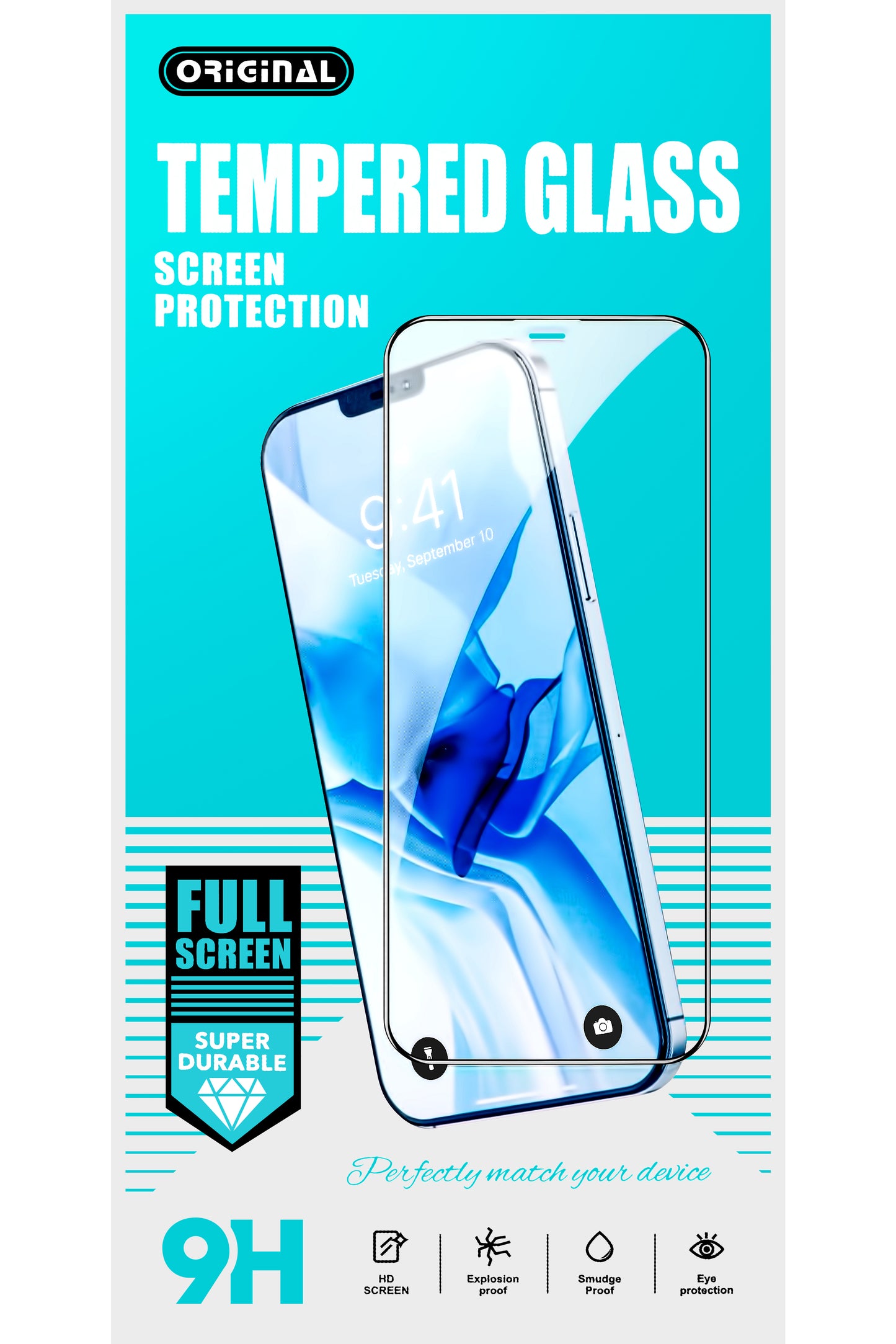 Zaščitna folija za zaslon OEM za Samsung Galaxy A32 5G A326, zaščiteno steklo, polno lepilo, 21D, črna