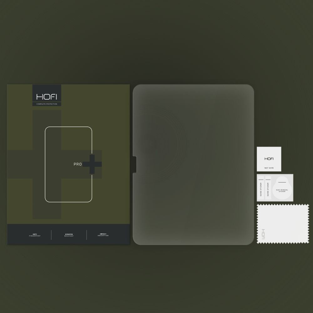 Zaščitna folija za zaslon HOFI Glass PRO+ za Apple iPad Air 11 (2026) / Air 11 (2025), Kaljeno steklo, Polno lepljenje, 2.5D